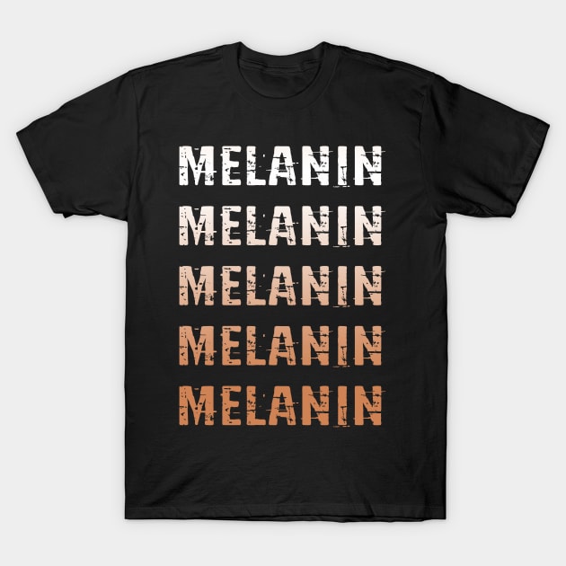 Melanin queen. Black girl magic. Black female lives matter. Protect, empower, support black girls. More power to black women. Smash the patriarchy. Race, gender, equality. T-Shirt by BlaiseDesign